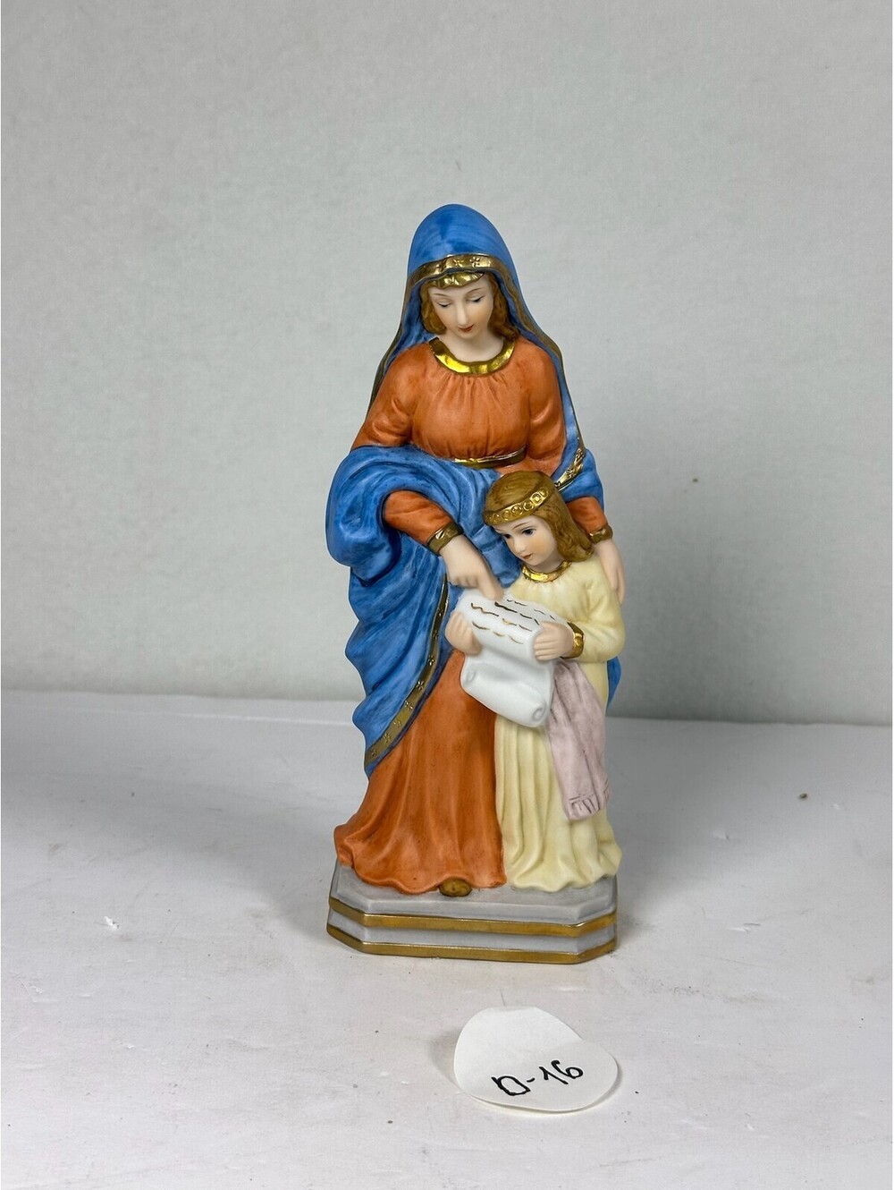 Vintage Religious Figurine Mary and Child Ceramic Statue D-16